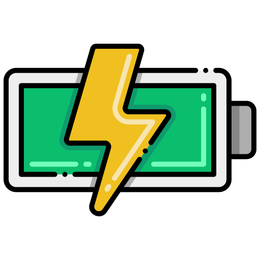 bateria cargando Flaticons Lineal Color icono