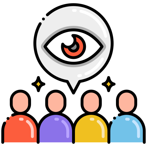 Audience Flaticons Lineal Color icon