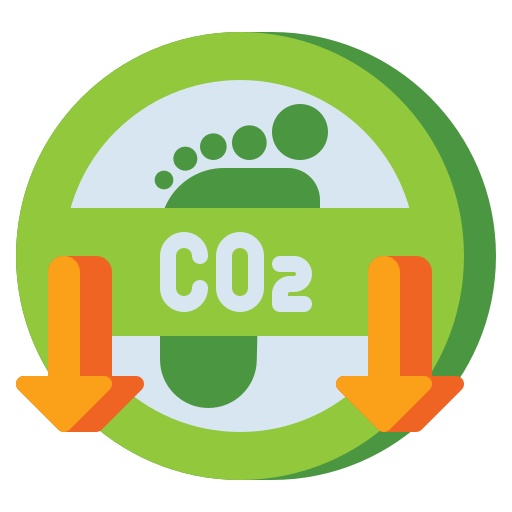 co2-fußabdruck Flaticons Flat icon