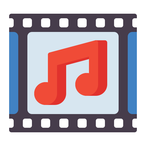 banda sonora Flaticons Flat icono