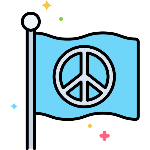 día de paz Flaticons Lineal Color icono