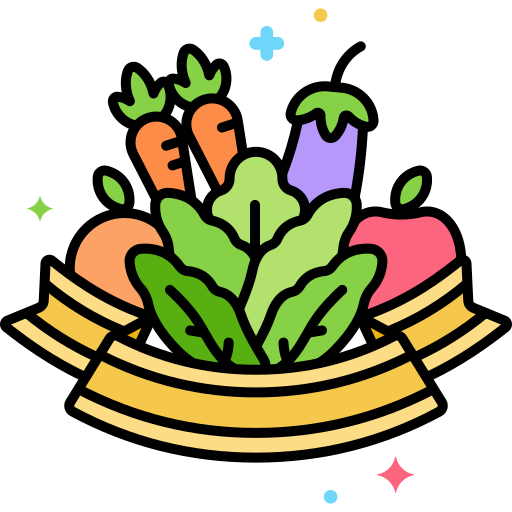 vegetarisch Flaticons Lineal Color icoon
