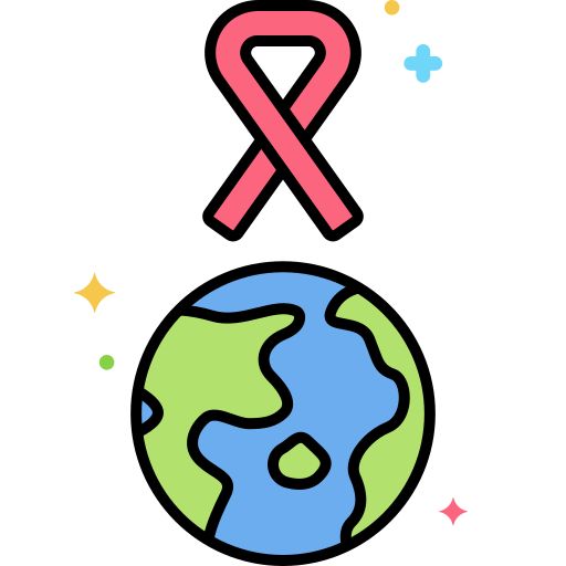 World aids day Flaticons Lineal Color icon