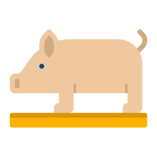 cerdo Flaticons Flat icono