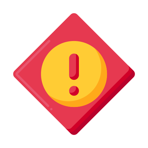 Warning sign Flaticons Flat icon