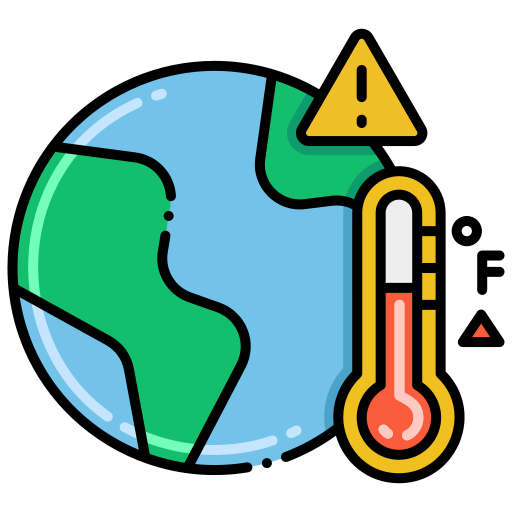 calentamiento global Flaticons Lineal Color icono