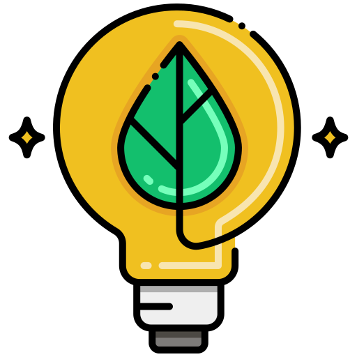 Зеленая энергия Flaticons Lineal Color иконка