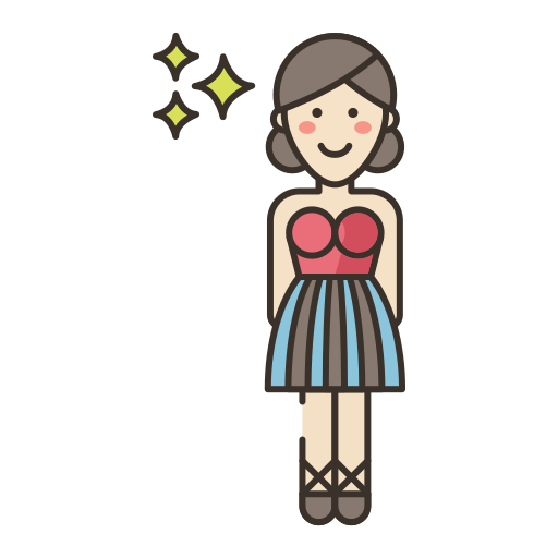 Female user Flaticons Lineal Color icon