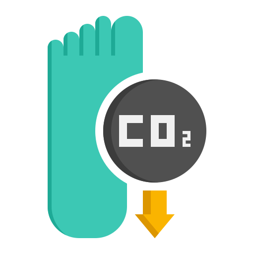 Carbon footprint Flaticons Flat icon