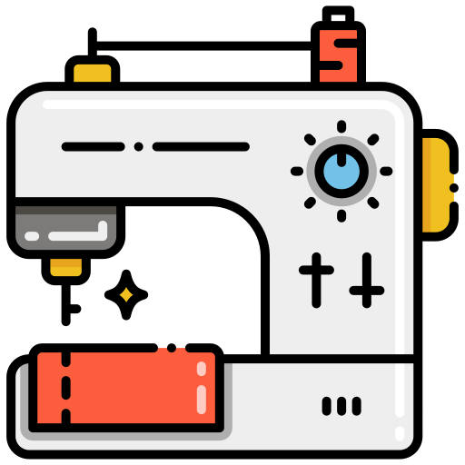 Sewing machine Flaticons Lineal Color icon