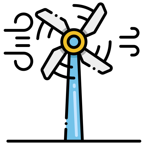 wind Flaticons Lineal Color icon