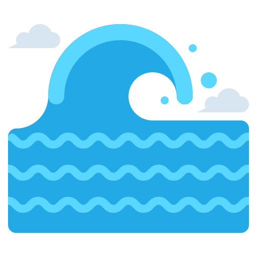 ondas Flaticons Flat icono