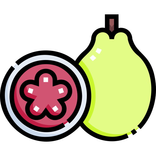 Guava Detailed Straight Lineal color icon