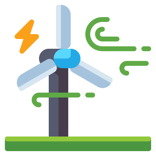 energía eólica Flaticons Flat icono