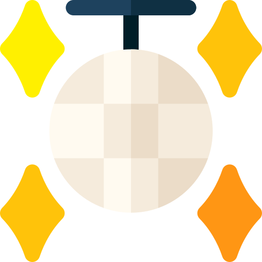 palla da discoteca Basic Rounded Flat icona