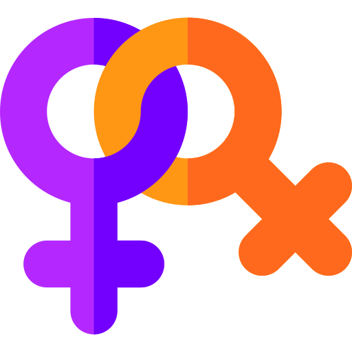 Lesbian Basic Rounded Flat icon