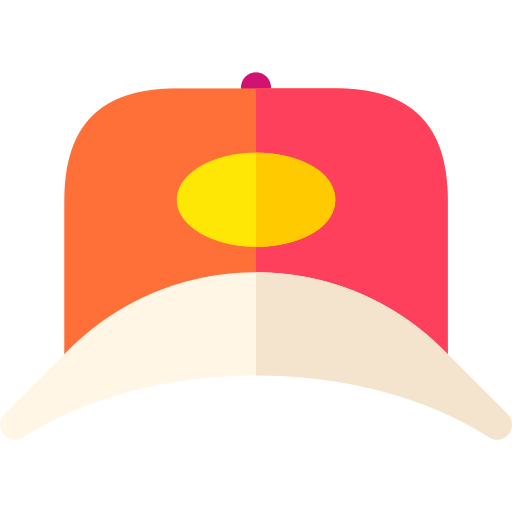 Baseball cap Basic Rounded Flat icon