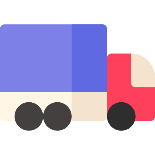 camion Basic Rounded Flat icona