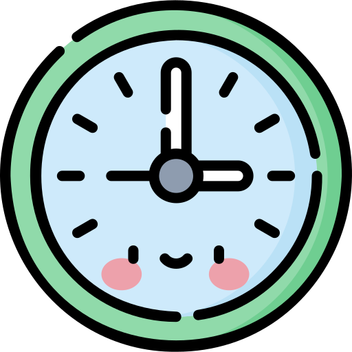 時計 Kawaii Lineal color icon