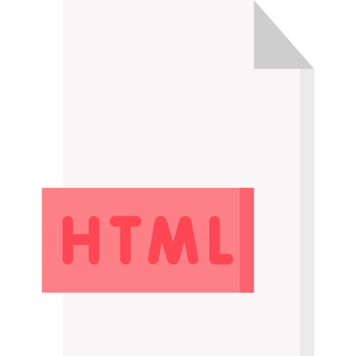 html 파일 Special Flat icon