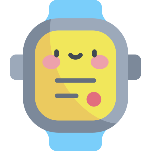 smartwatch Kawaii Flat icoon