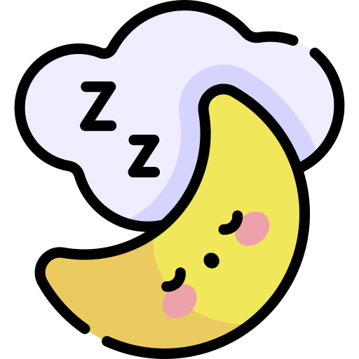 Sleeping Kawaii Lineal color icon