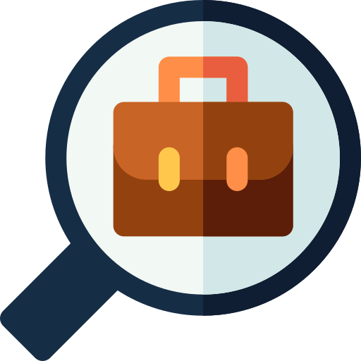 Job search Basic Rounded Flat icon