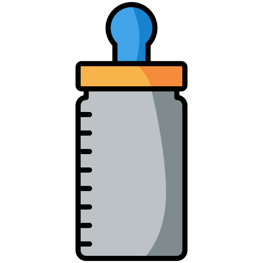 butelka do karmienia Generic Outline Color ikona