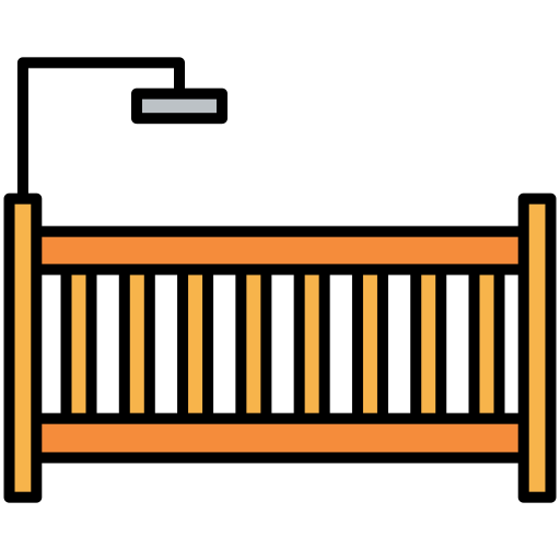 Детская кроватка Generic Outline Color иконка