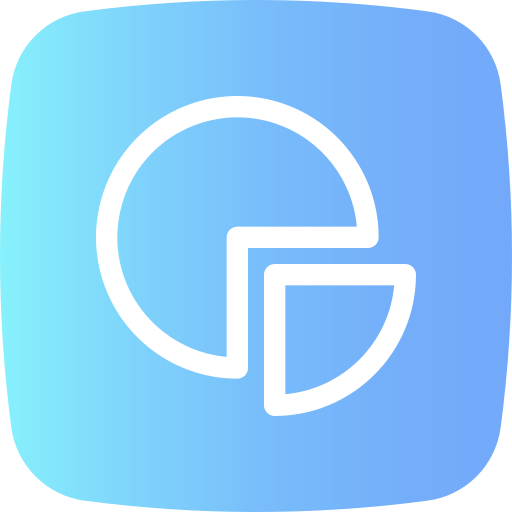 diagramme circulaire Generic Flat Gradient Icône