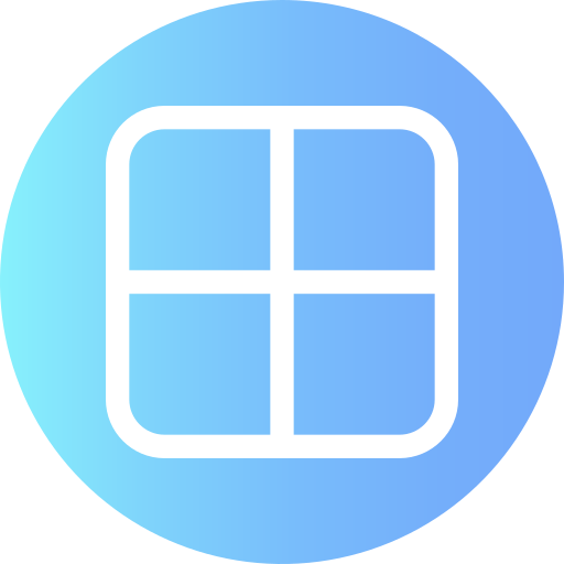 Grid Generic Flat Gradient icon