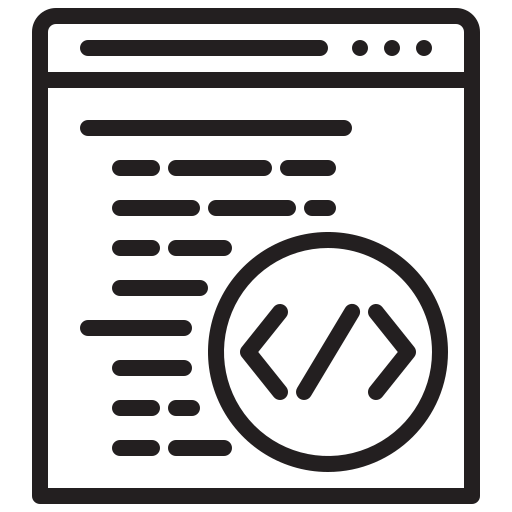 Web coding Toempong Outline icon