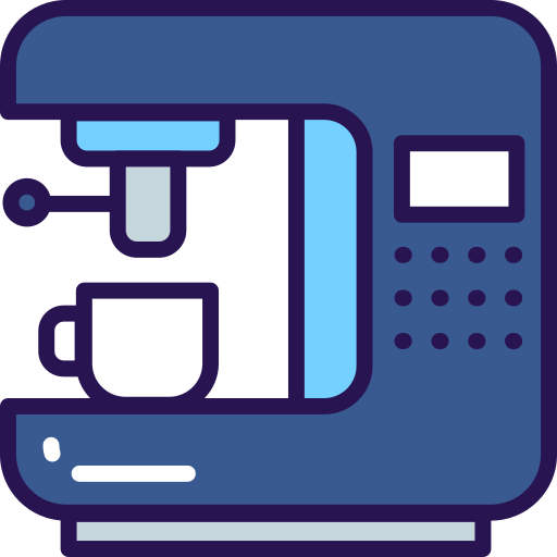Coffee machine Generic Blue icon