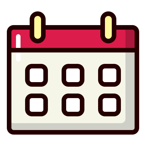 calendario Generic Outline Color icono