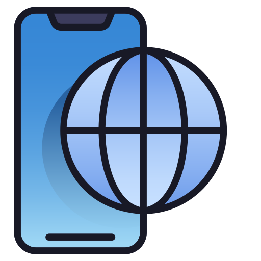 mobiles web Generic Outline Color icon