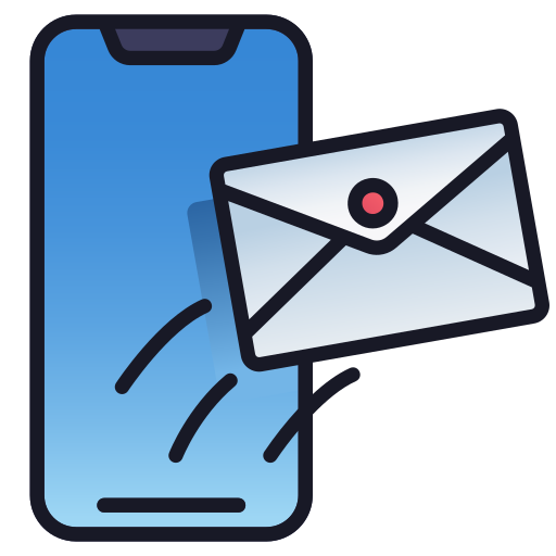 mobile mail Generic Outline Color icon