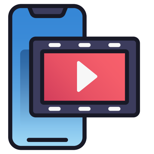 video móvil Generic Outline Color icono