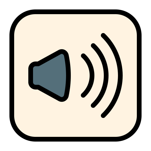 audio Generic Outline Color ikona