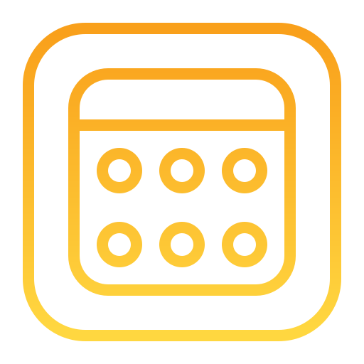 calendrier Generic Gradient Icône