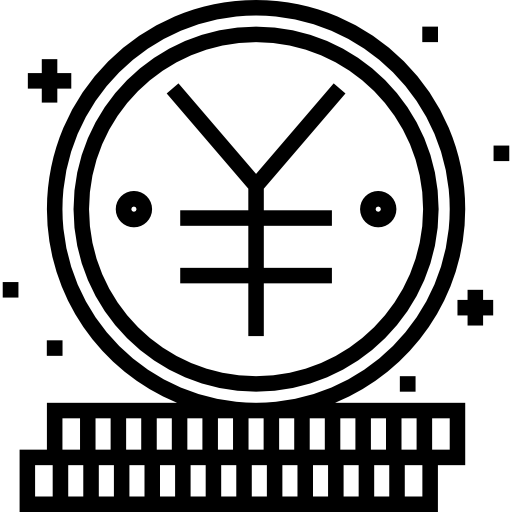 Yuan Detailed Straight Lineal icon