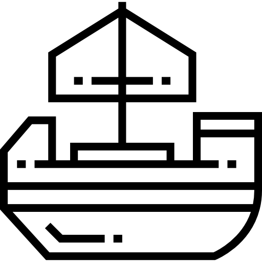 navio Detailed Straight Lineal Ícone