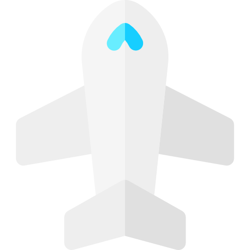 avion Basic Rounded Flat Icône