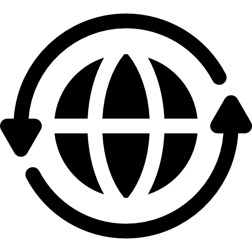 global Basic Rounded Filled icon