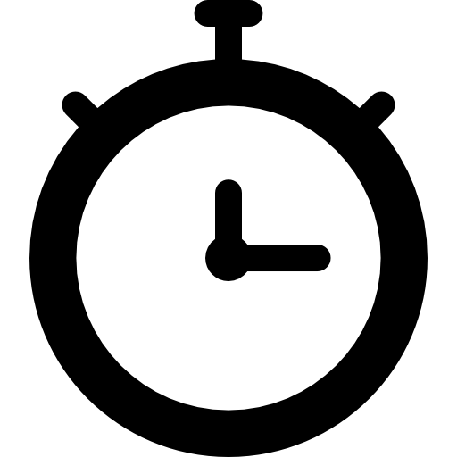 chronomètre Basic Rounded Filled Icône