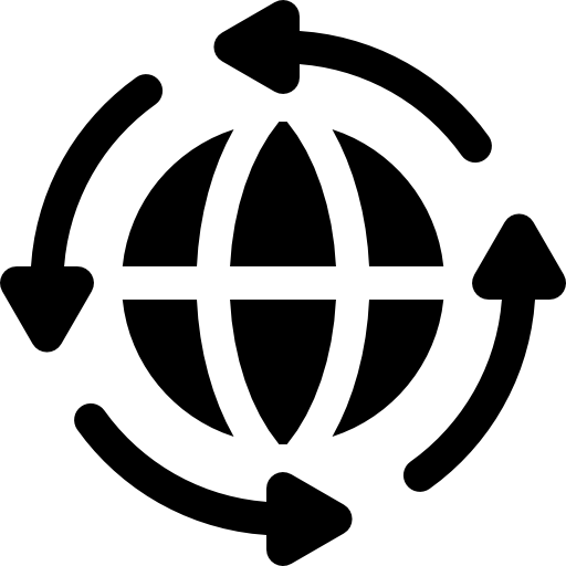 Global Basic Rounded Filled icon