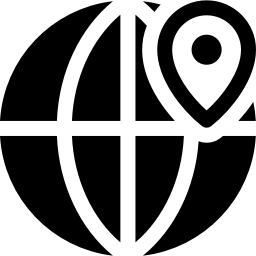 Global Basic Rounded Filled icon