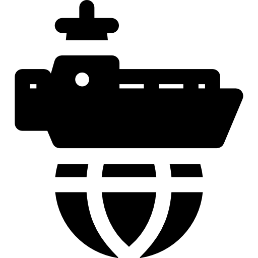 nave da carico Basic Rounded Filled icona