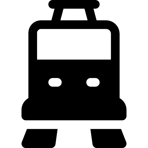 trem Basic Rounded Filled Ícone