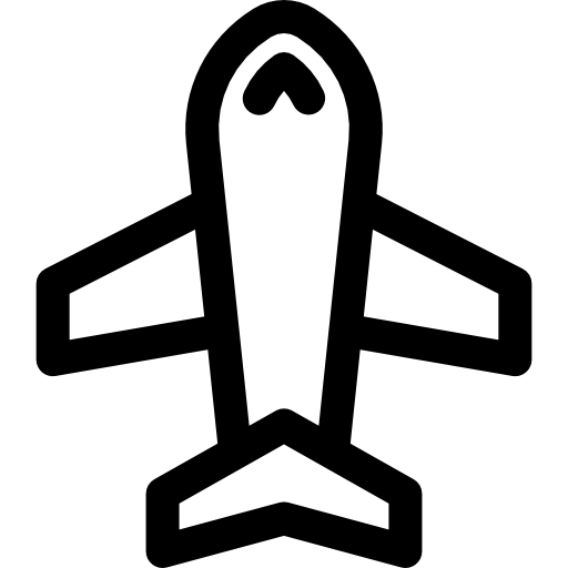 Airplane Basic Rounded Lineal icon