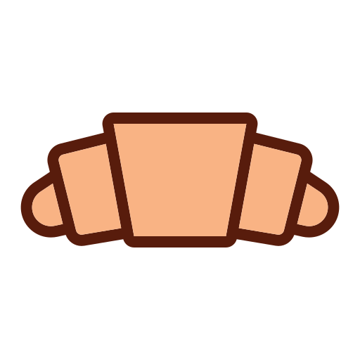 Croissant Generic Outline Color icon